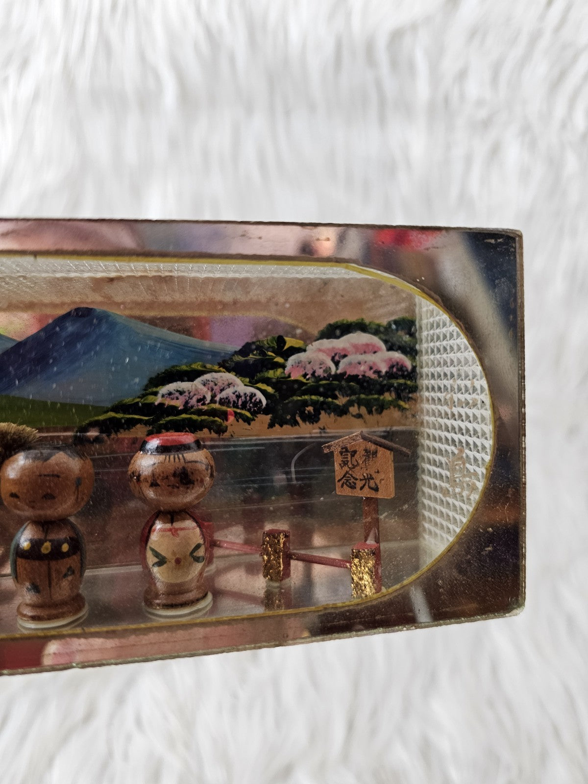 2 Vintage Rare Kokeshi Dolls figurine - Made in Japan