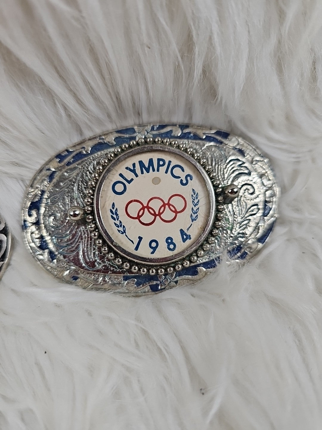 1984 - 2 Olympics Belt Buckles