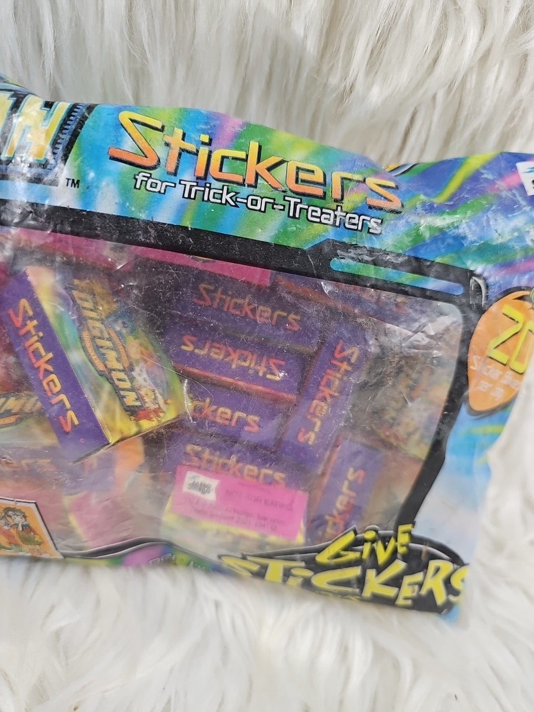 2001 -  Digimon Series 1 "Give Stickers For Halloween", Sealed - RARE