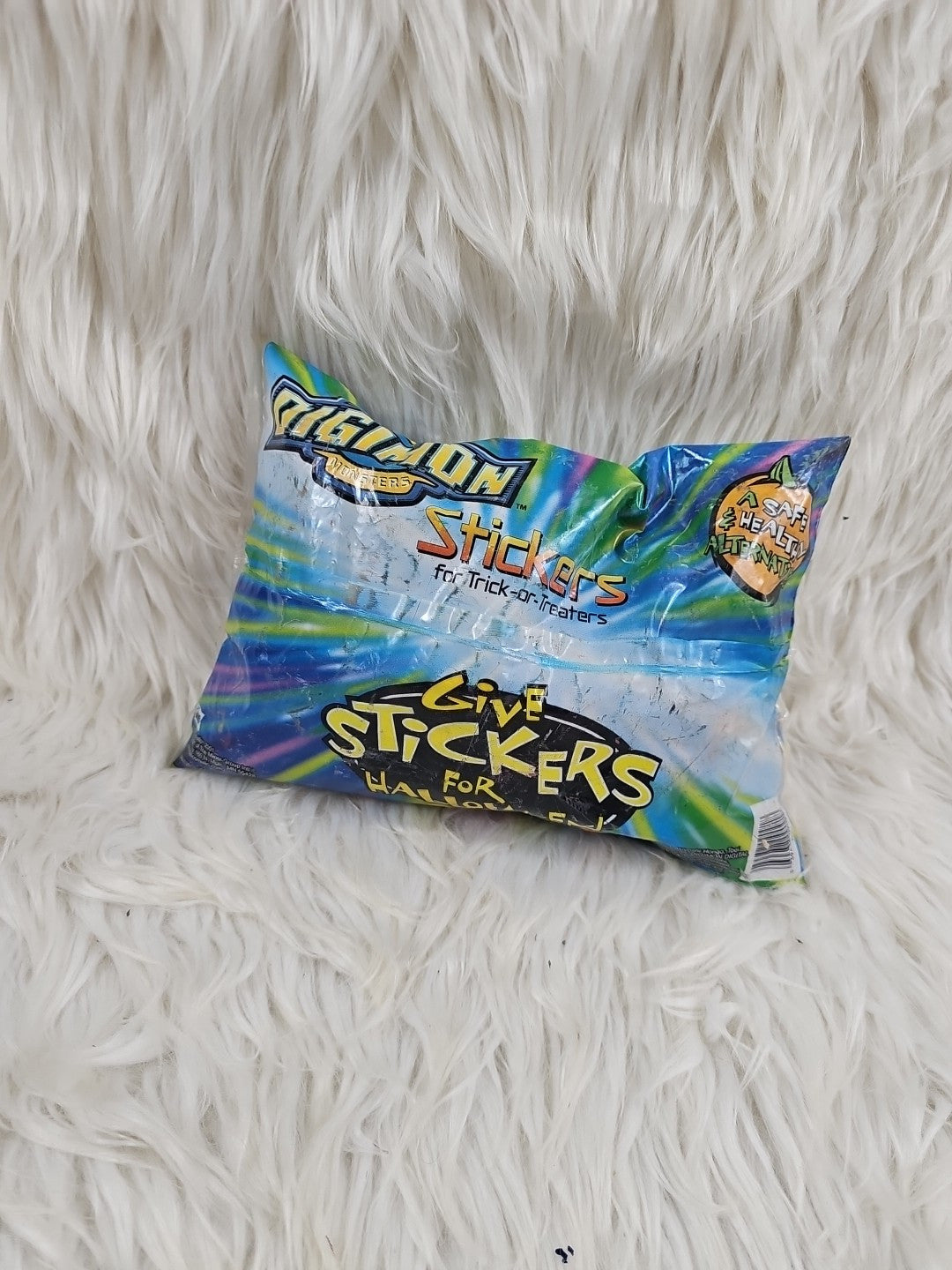 2001 -  Digimon Series 1 "Give Stickers For Halloween", Sealed - RARE