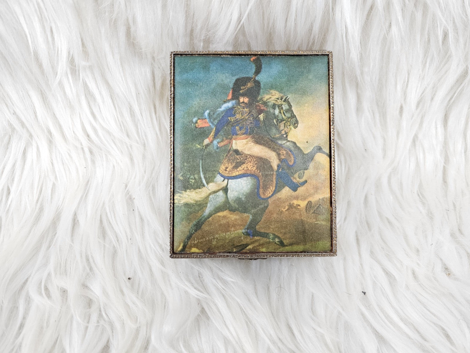 Vintage Jewelry Box 1967 Music Officer of The Chasseurs Of The Guaro Gericault