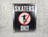 SKATERS ONLY SKATEBOARD AUTHENTIC 2004 POSTER Framed