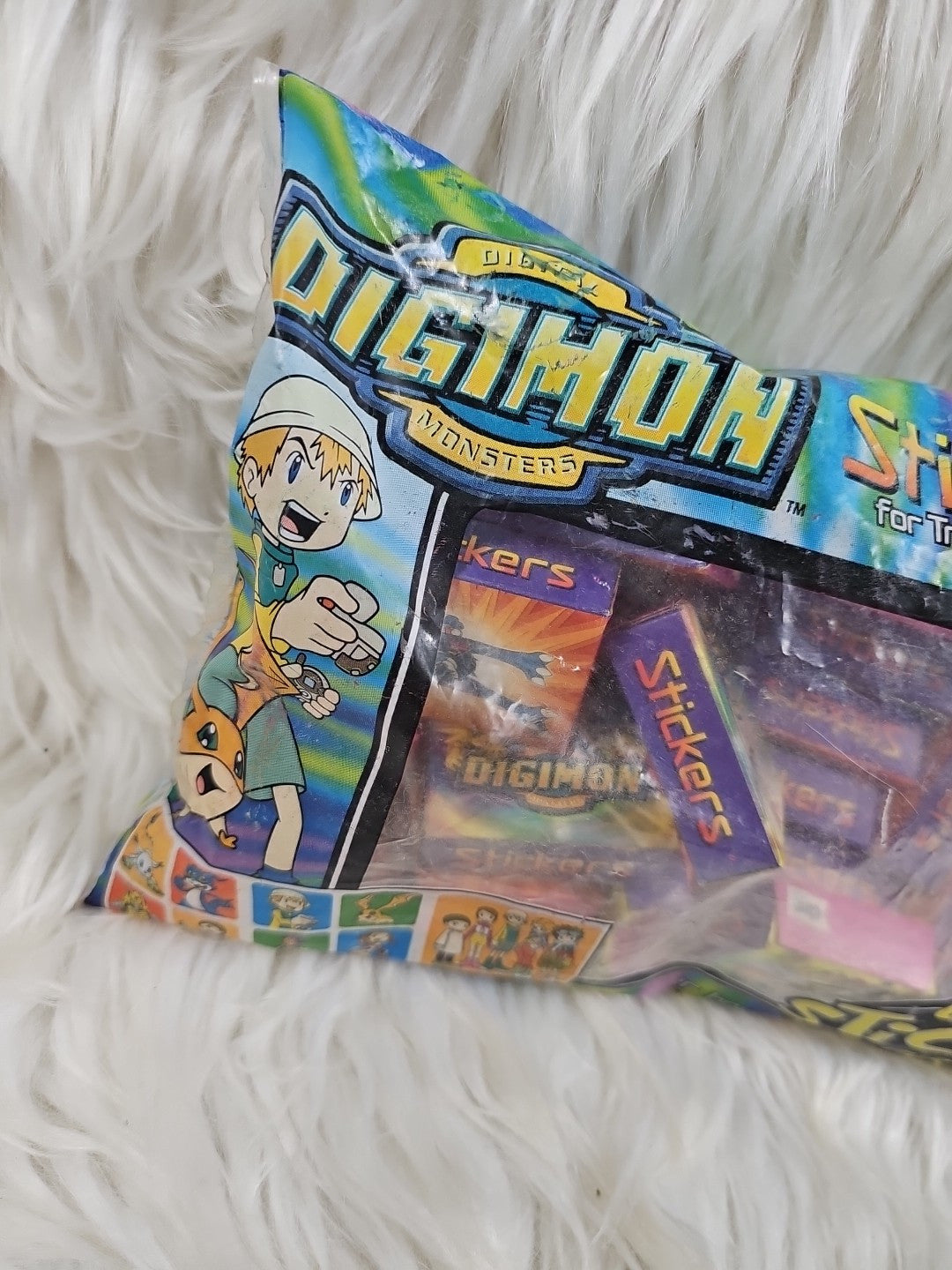 2001 -  Digimon Series 1 "Give Stickers For Halloween", Sealed - RARE