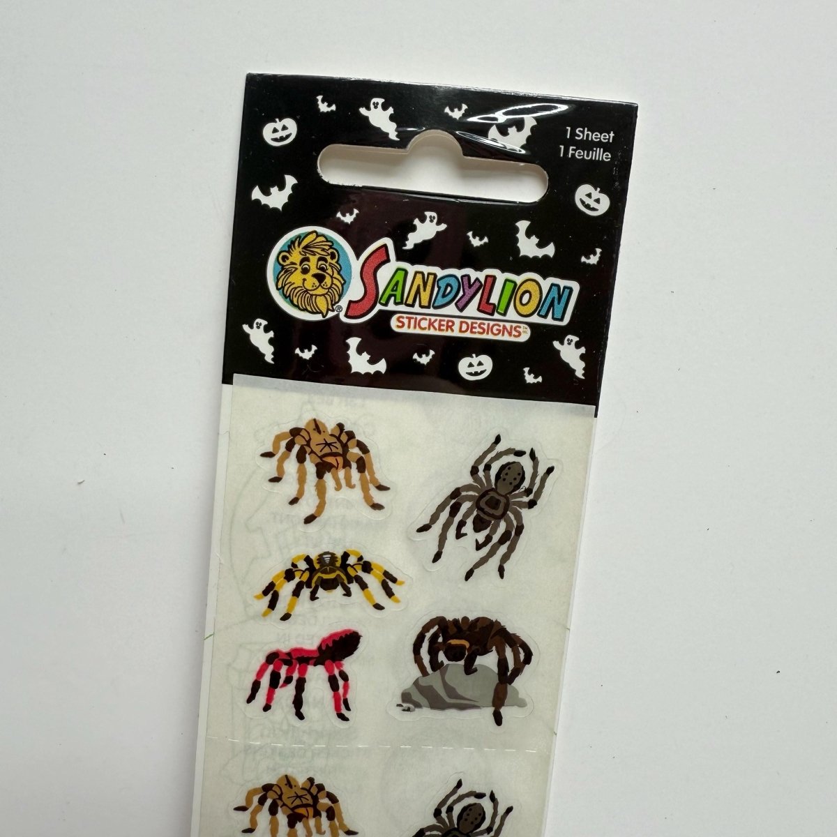 Sandylion Spider Sticker Sheet Halloween - Stickers - ThrowbackBuys - NostalgicEpisodes
