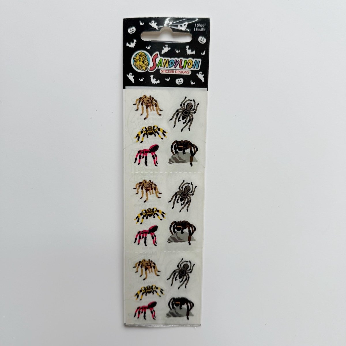Sandylion Spider Sticker Sheet Halloween - Stickers - ThrowbackBuys - NostalgicEpisodes