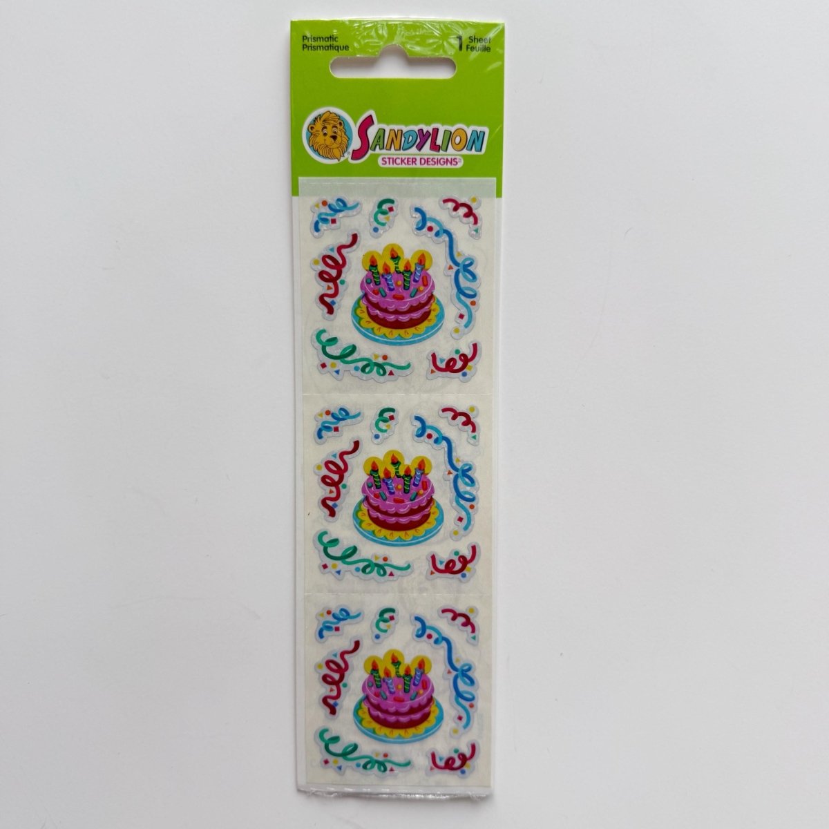 Sandylion Sticker Sheets Prismatic Bears Happy Birthday Wedding Congratulations - Stickers - ThrowbackBuys - NostalgicEpisodes