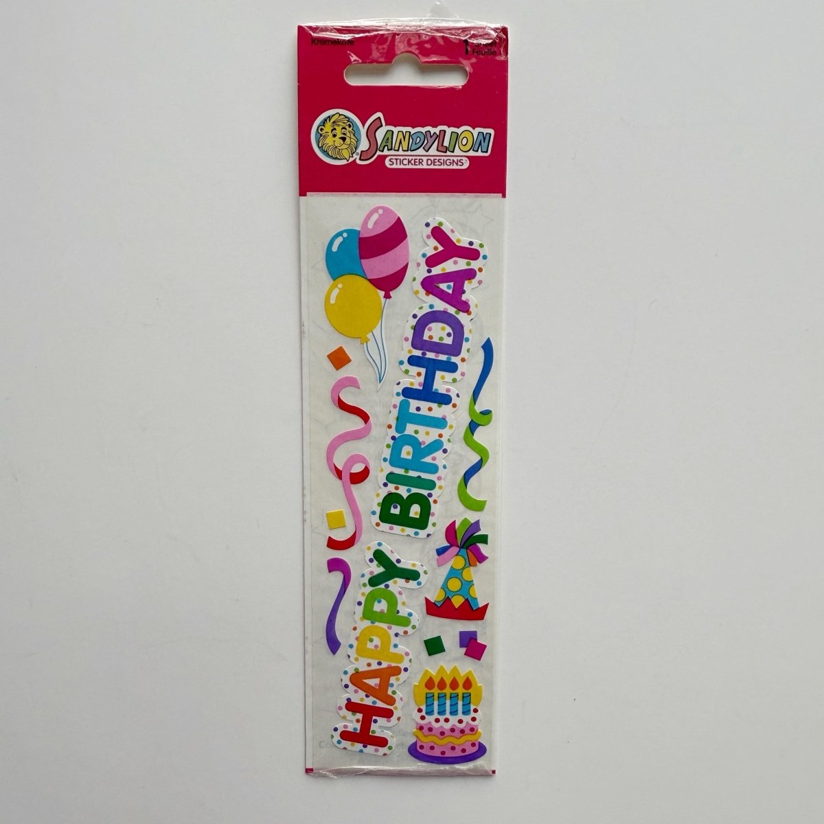 Sandylion Sticker Sheets Prismatic Bears Happy Birthday Wedding Congratulations - Stickers - ThrowbackBuys - NostalgicEpisodes