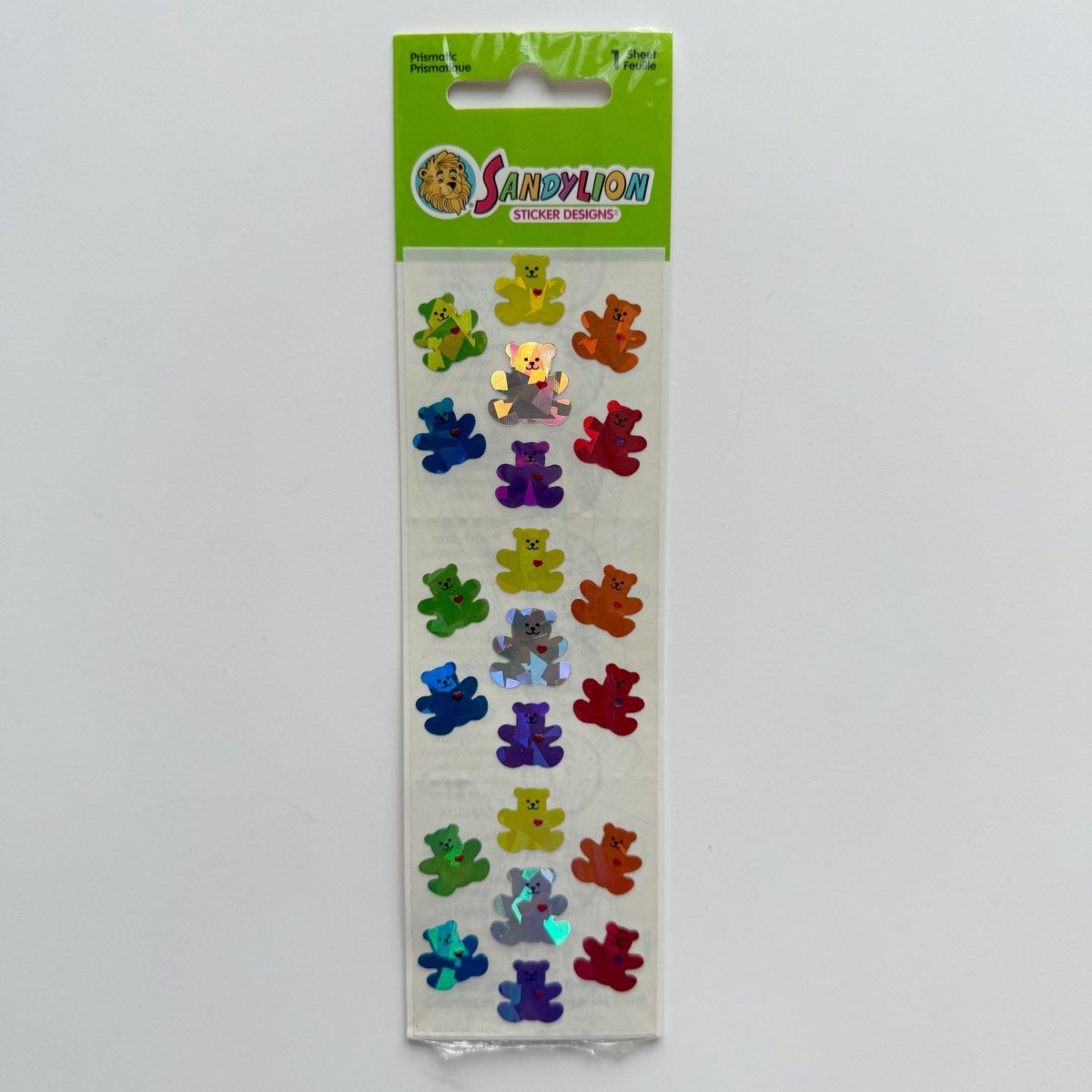 Sandylion Sticker Sheets Prismatic Bears Happy Birthday Wedding Congratulations - Stickers - ThrowbackBuys - NostalgicEpisodes