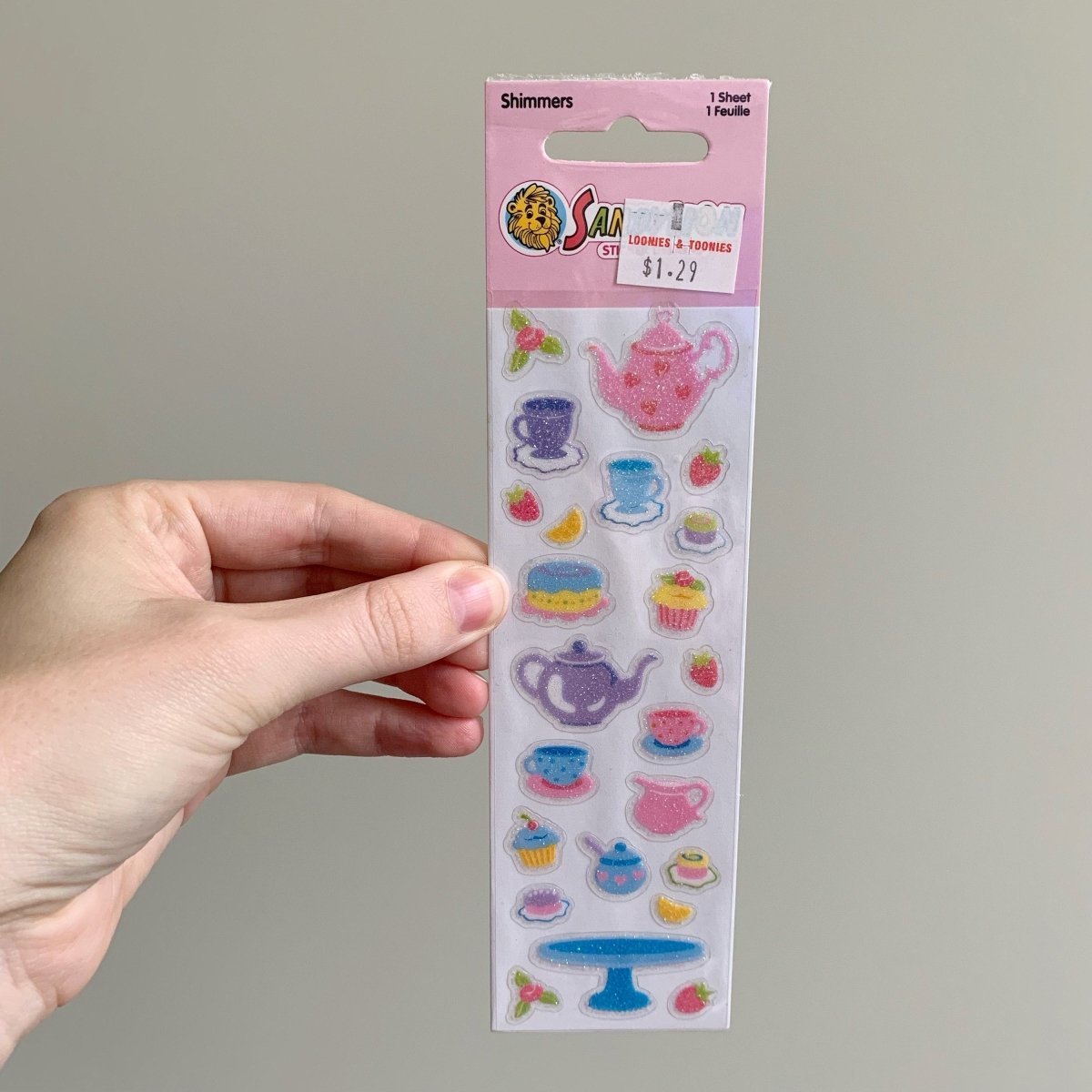 Sandylion Sticker Sheets Vintage Tea Party Ladybug Rose 90's - Memorabilia - ThrowbackBuys - NostalgicEpisodes