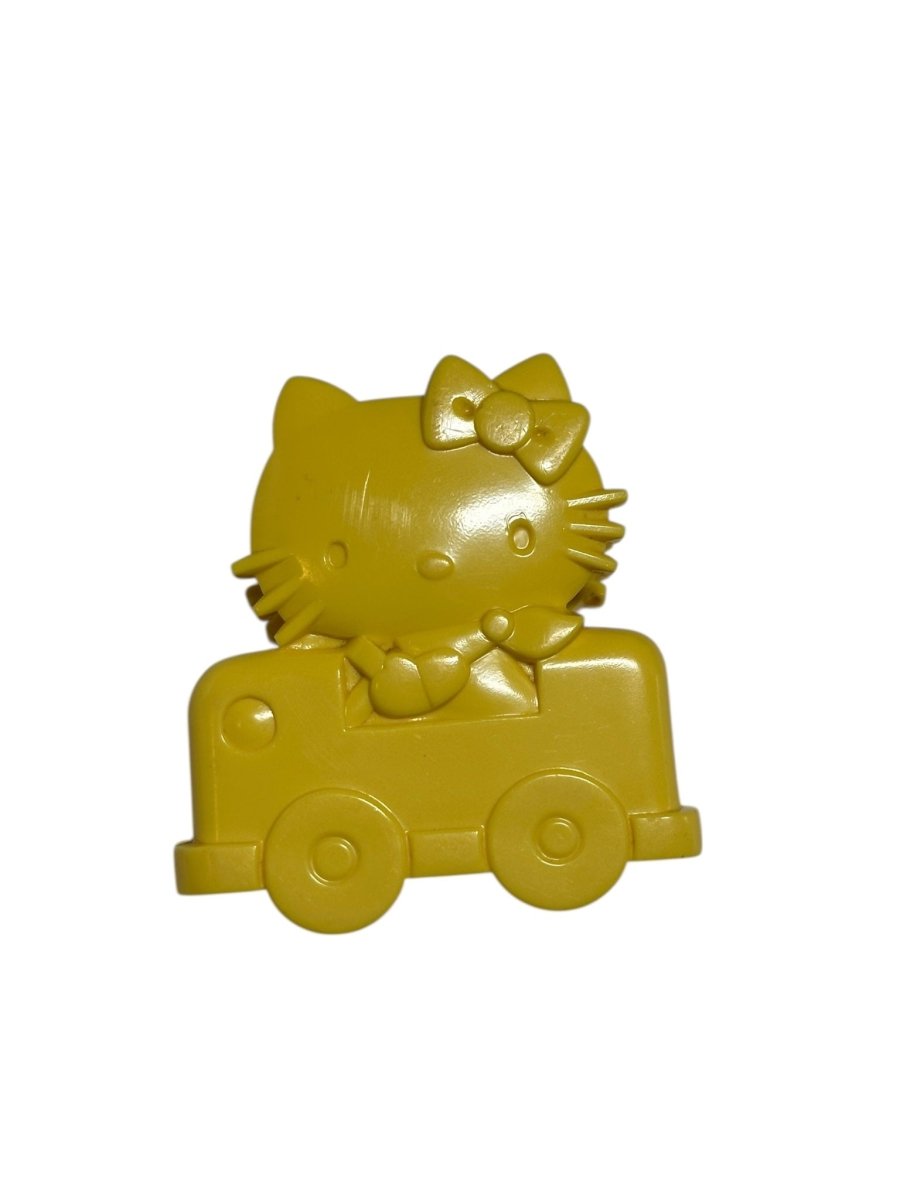 Sanrio Japan Hello Kitty Joy Clip Yellow Plastic Paper Clip - 1976 - Action Figures & Collectibles - ThrowbackBuys - Abunnysvintageco