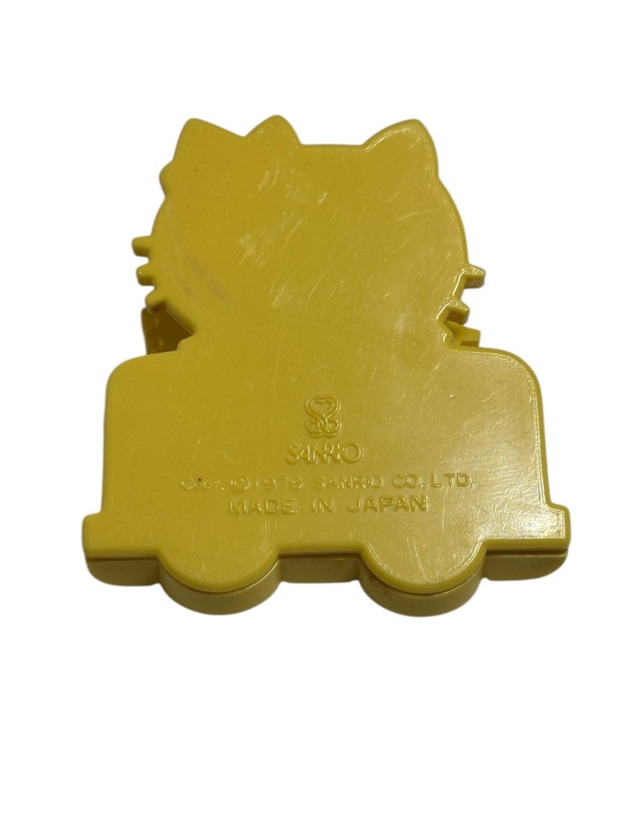 Sanrio Japan Hello Kitty Joy Clip Yellow Plastic Paper Clip - 1976 - Action Figures & Collectibles - ThrowbackBuys - Abunnysvintageco