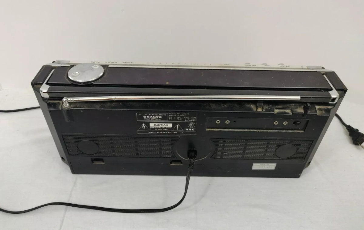 Sanyo Model 7300 Radio w/ Cassette Player - Japan, Vintage, Working - AM/FM Radio - ThrowbackBuys - ResellerDoor