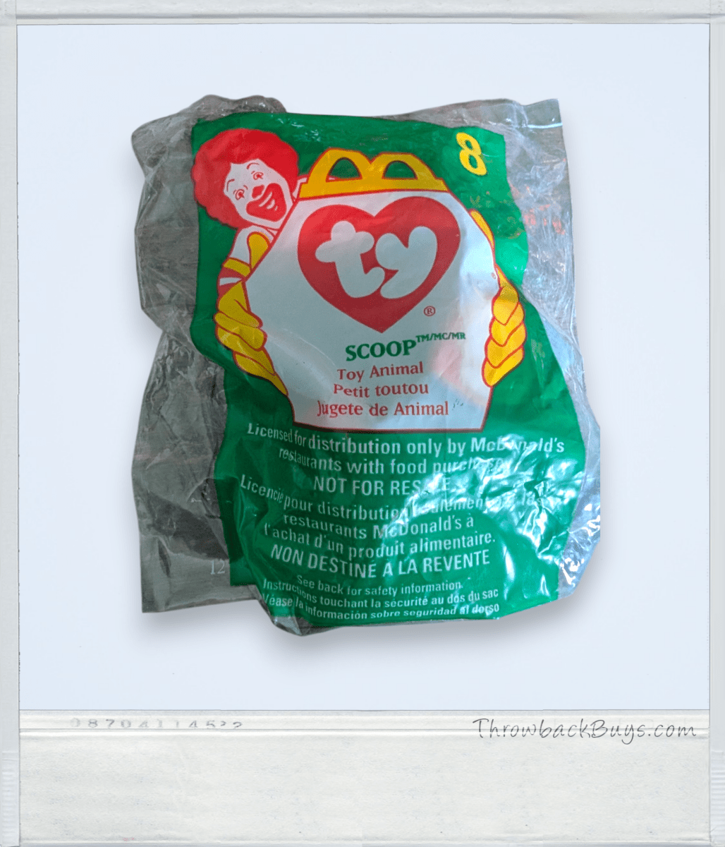 Scoop - Ty Teenie Beanie Baby - McDonald's 8 - 1998 - Collectible Toys - ThrowbackBuys - Slaqr Retro Gaming & Collectibles