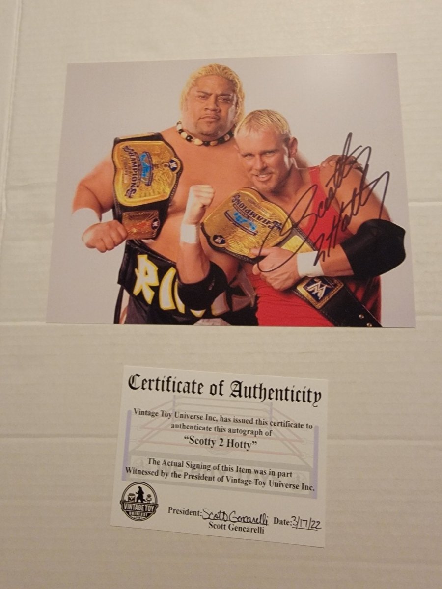Scotty 2 Hotty and Rikishi Autographed Scotty Photo with COA - Paper Goods - ThrowbackBuys - Amanda's Awesome Finds