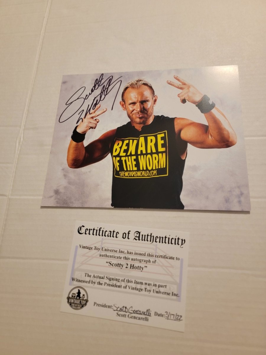 Scotty 2 Hotty Worm Autographed Photo with COA - Paper Goods - ThrowbackBuys - Amanda's Awesome Finds