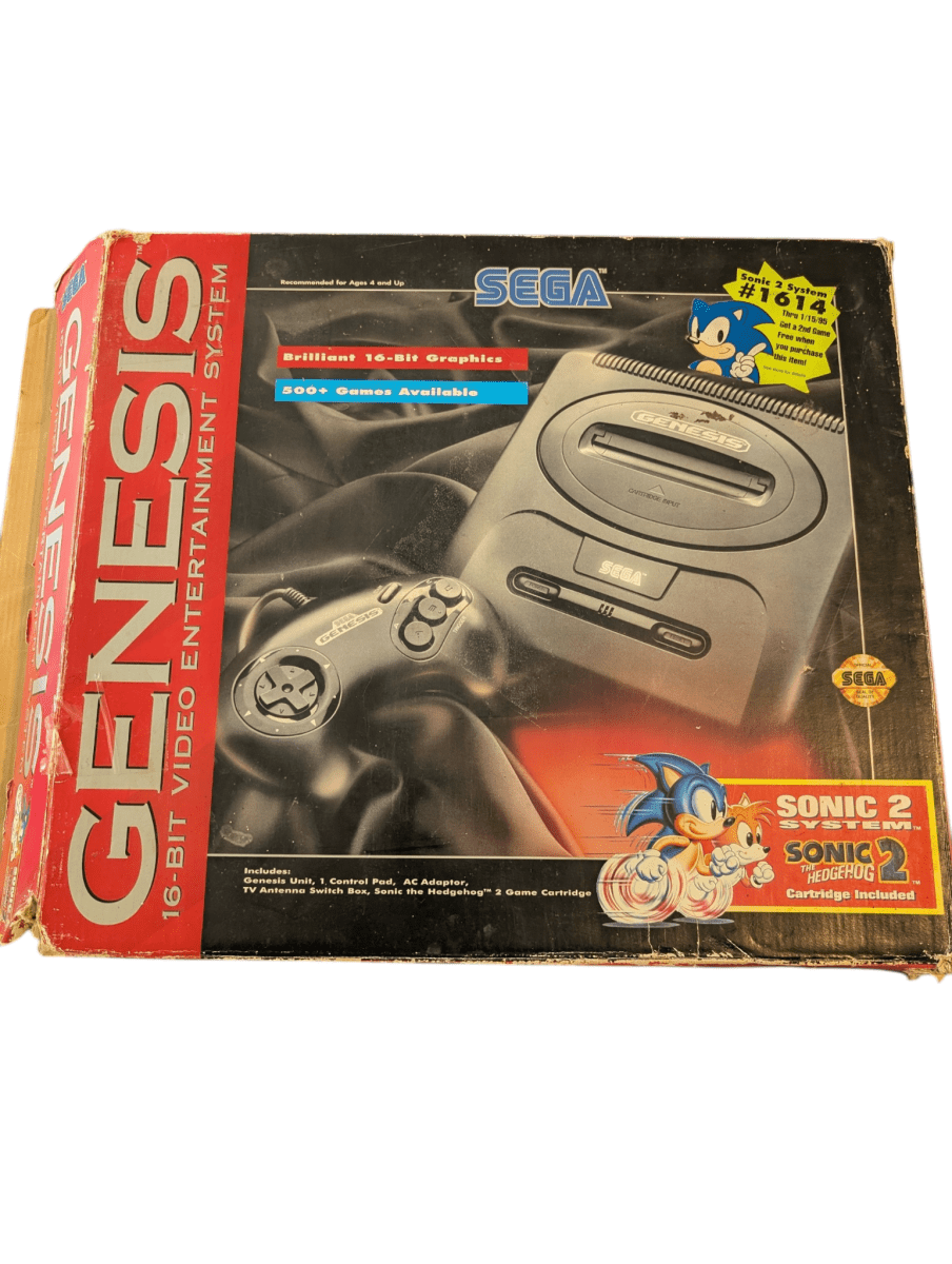 Sega Genesis Console - Complete in (damaged) Box - 1992 - Tested/Works - Video Games - ThrowbackBuys - Slaqr Retro Gaming & Collectibles