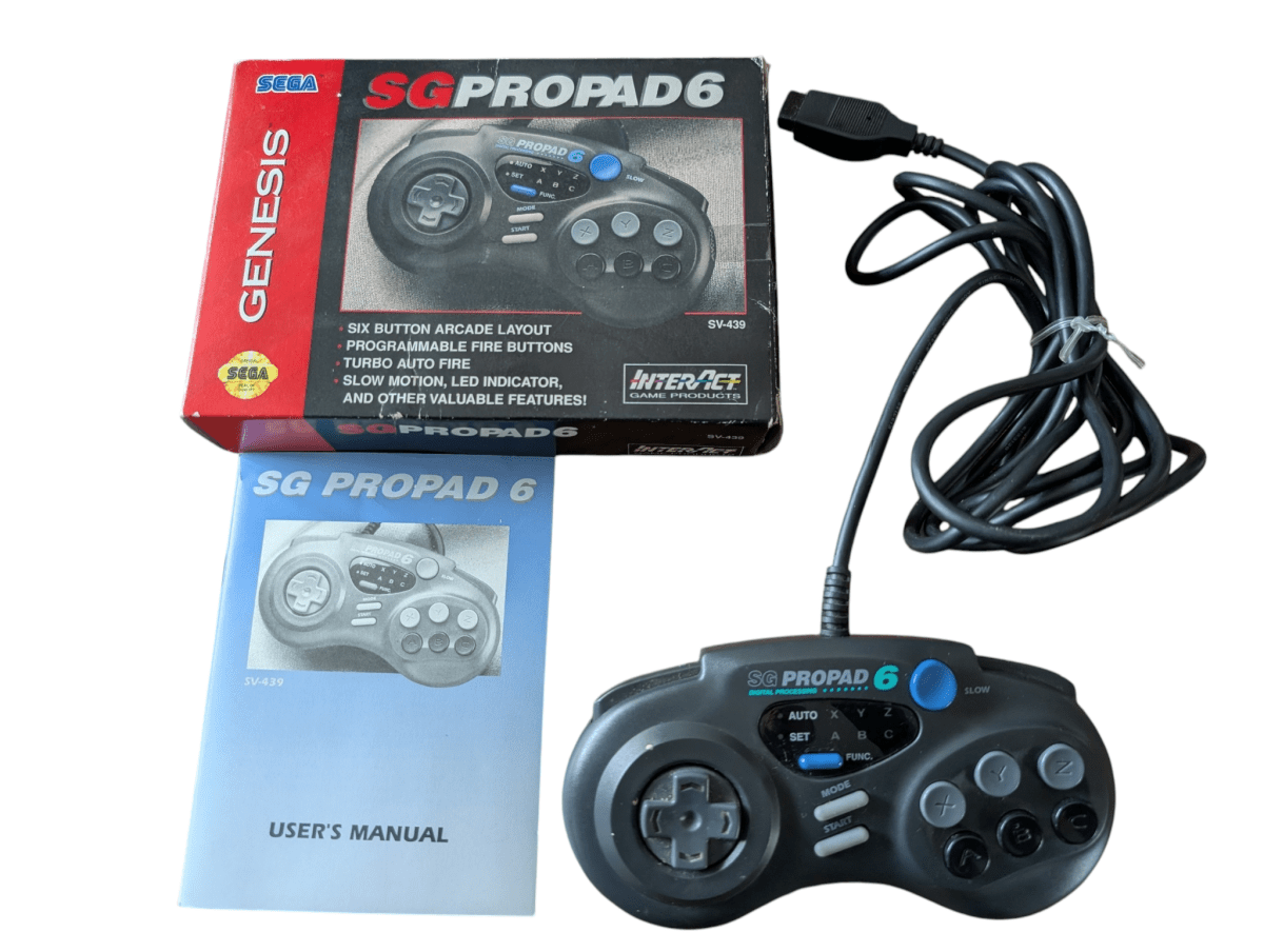 SG ProPad 6 Controller - Complete in Box (CIB) - Sega Genesis - 1994 - Video Game Accessories - ThrowbackBuys - Slaqr Retro Gaming & Collectibles