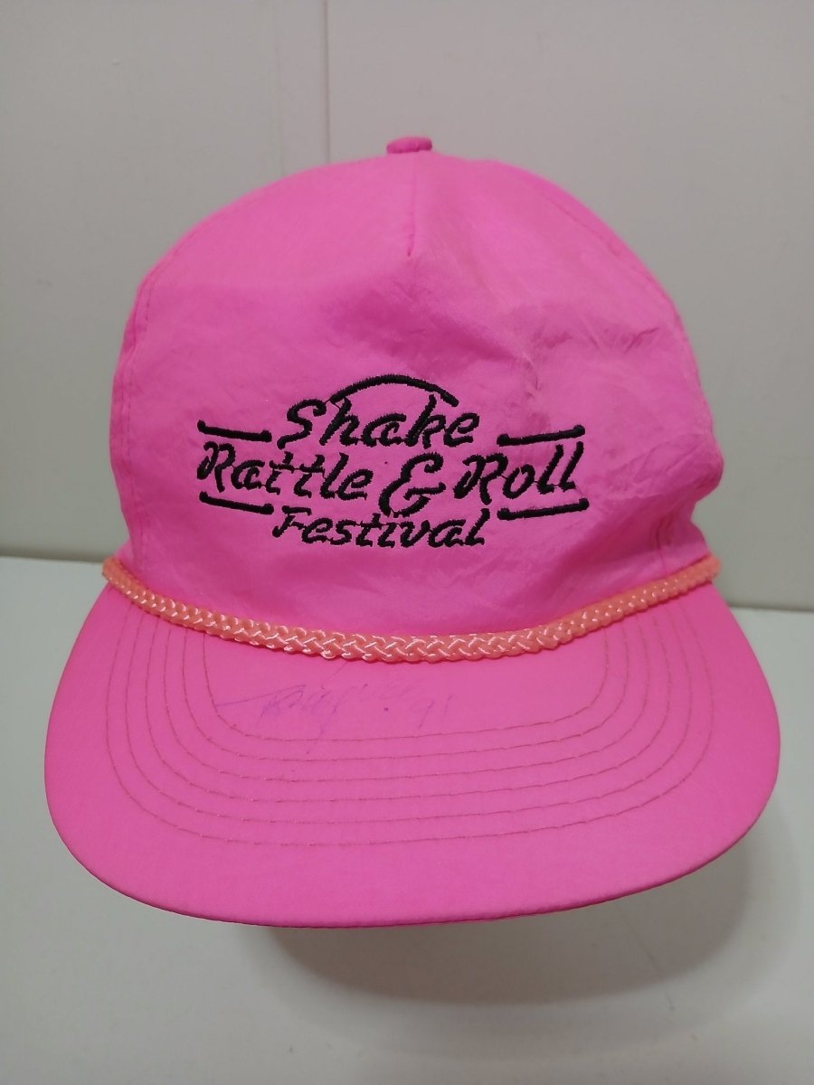 Shake Rattle & Roll Festival Snapback Cap Hat Signed By Bobby Vee - Hats - ThrowbackBuys - Forgotten Treasures Thrift