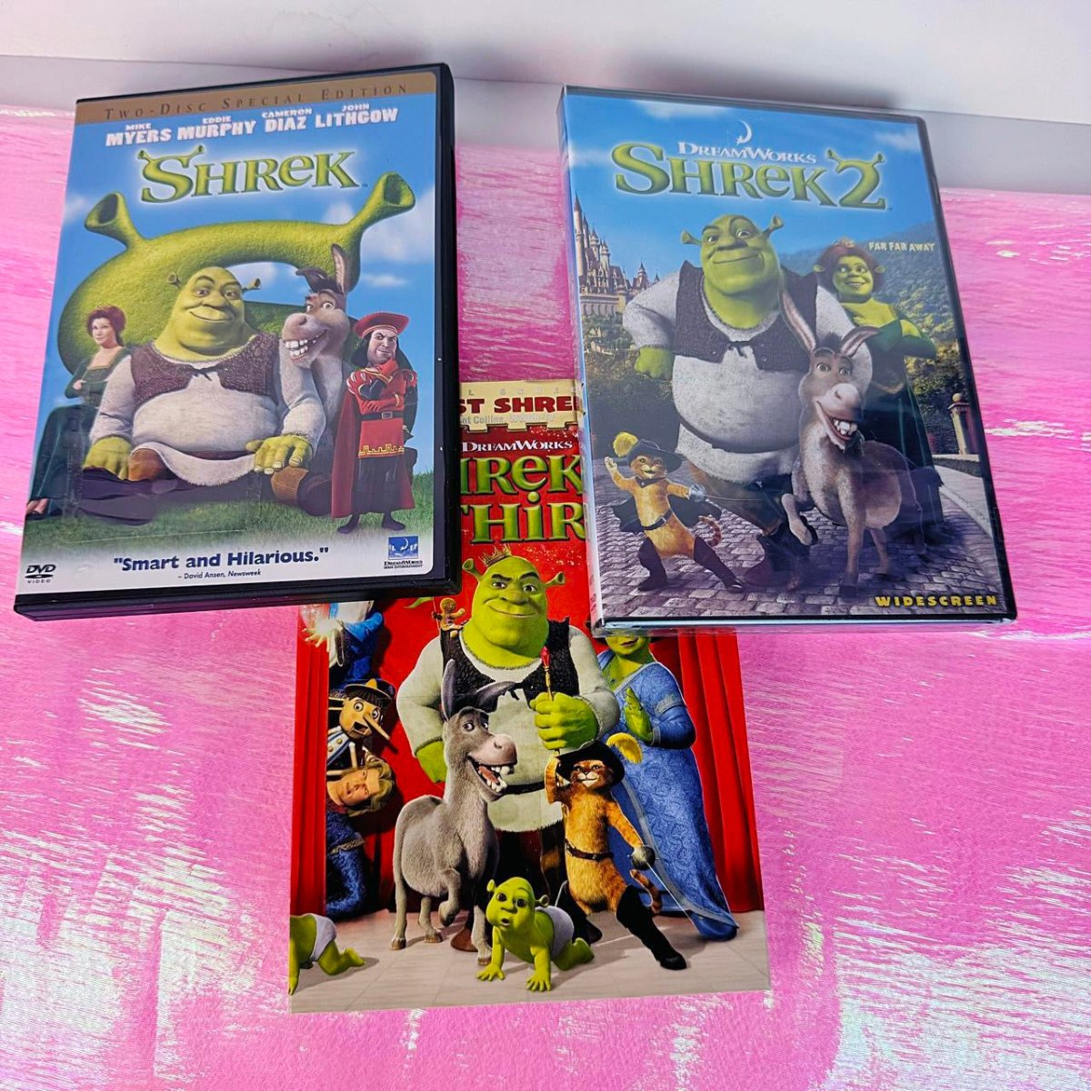 Shrek DVD Trilogy – 2000s Dreamworks Movie Set - DVD - ThrowbackBuys - Starbunnyvintage