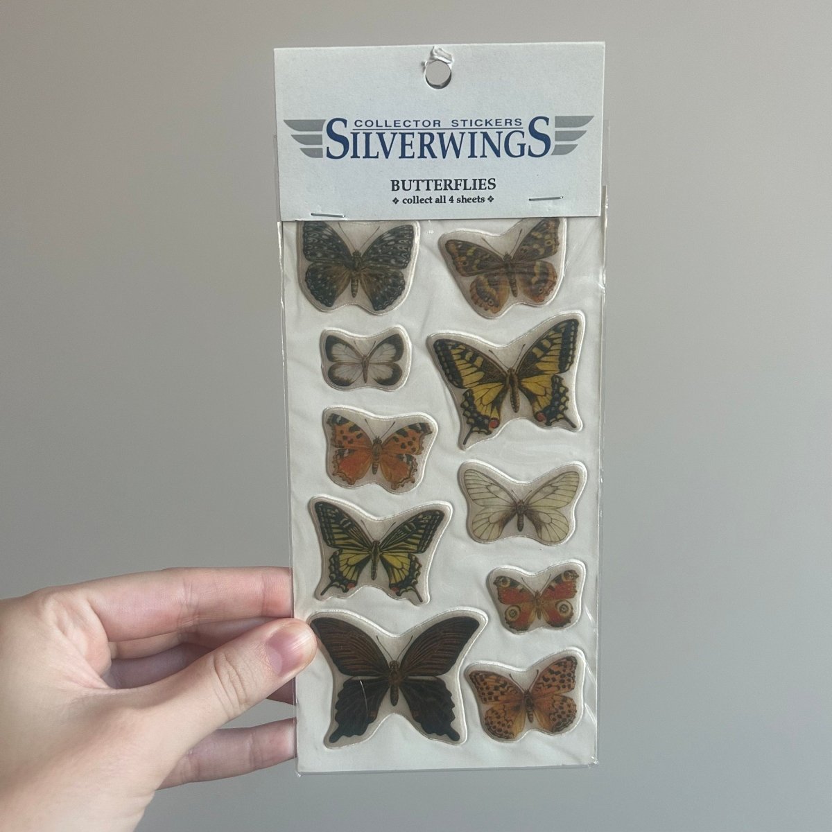 Silverwings Collector Sticker Sheets 1991 Vintage Butterflies Animals Fish - Memorabilia - ThrowbackBuys - NostalgicEpisodes