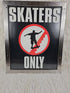 SKATERS ONLY SKATEBOARD AUTHENTIC 2004 POSTER Framed - Posters - ThrowbackBuys - The Thrifty Gypsyy Shop