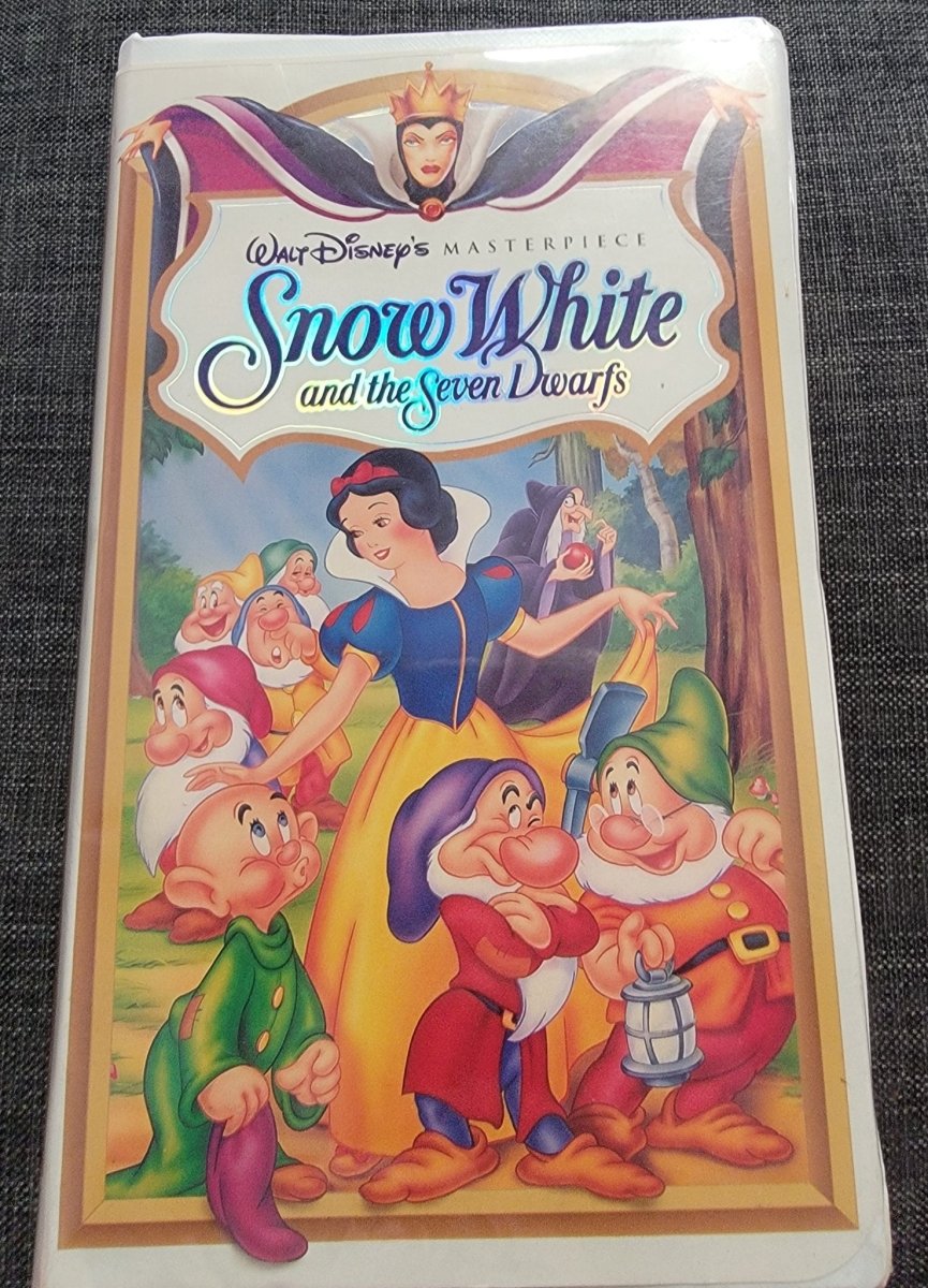 Snow White and the Seven Dwarfs VHS Tape Damaged Clamshell - VHS - ThrowbackBuys - Amanda's Awesome Finds
