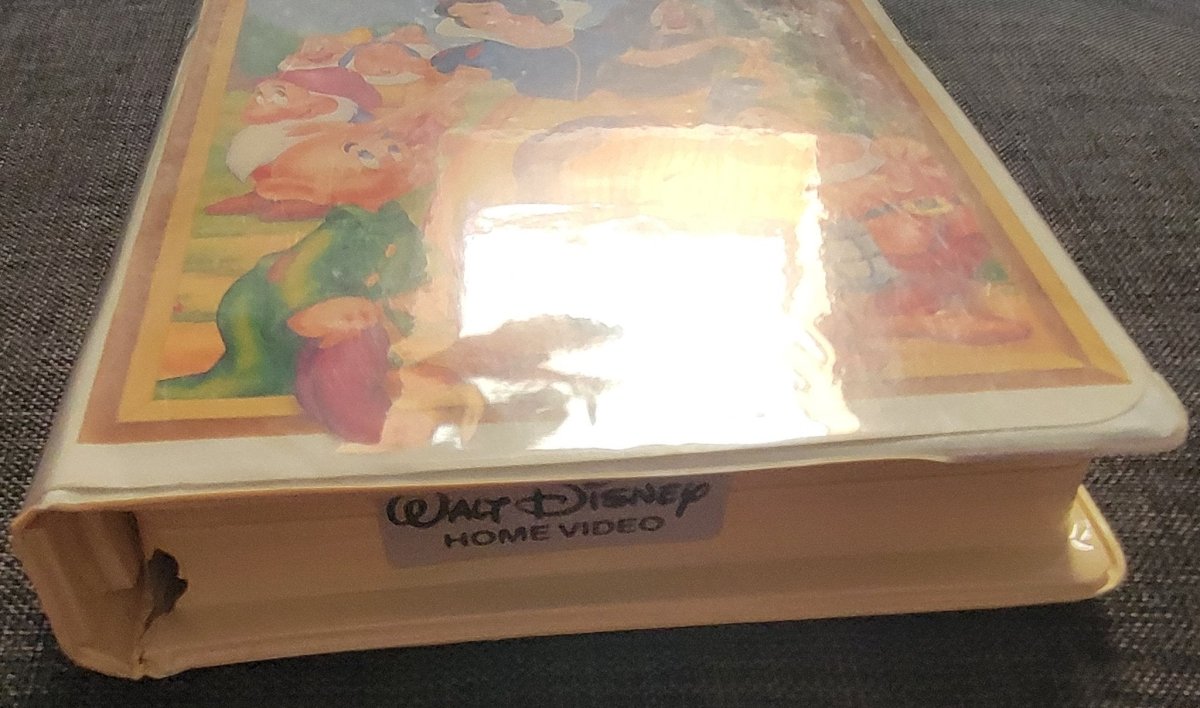 Snow White and the Seven Dwarfs VHS Tape Damaged Clamshell - VHS - ThrowbackBuys - Amanda's Awesome Finds