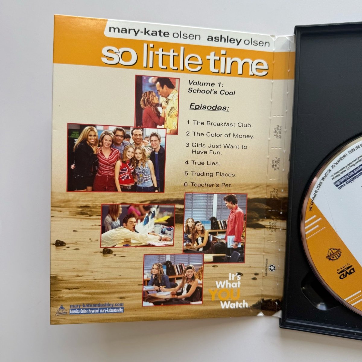 So Little Time Volume One School's Cool DVD Mary - Kate and Ashley 2002 - DVD - ThrowbackBuys - Nostalgicepisodes