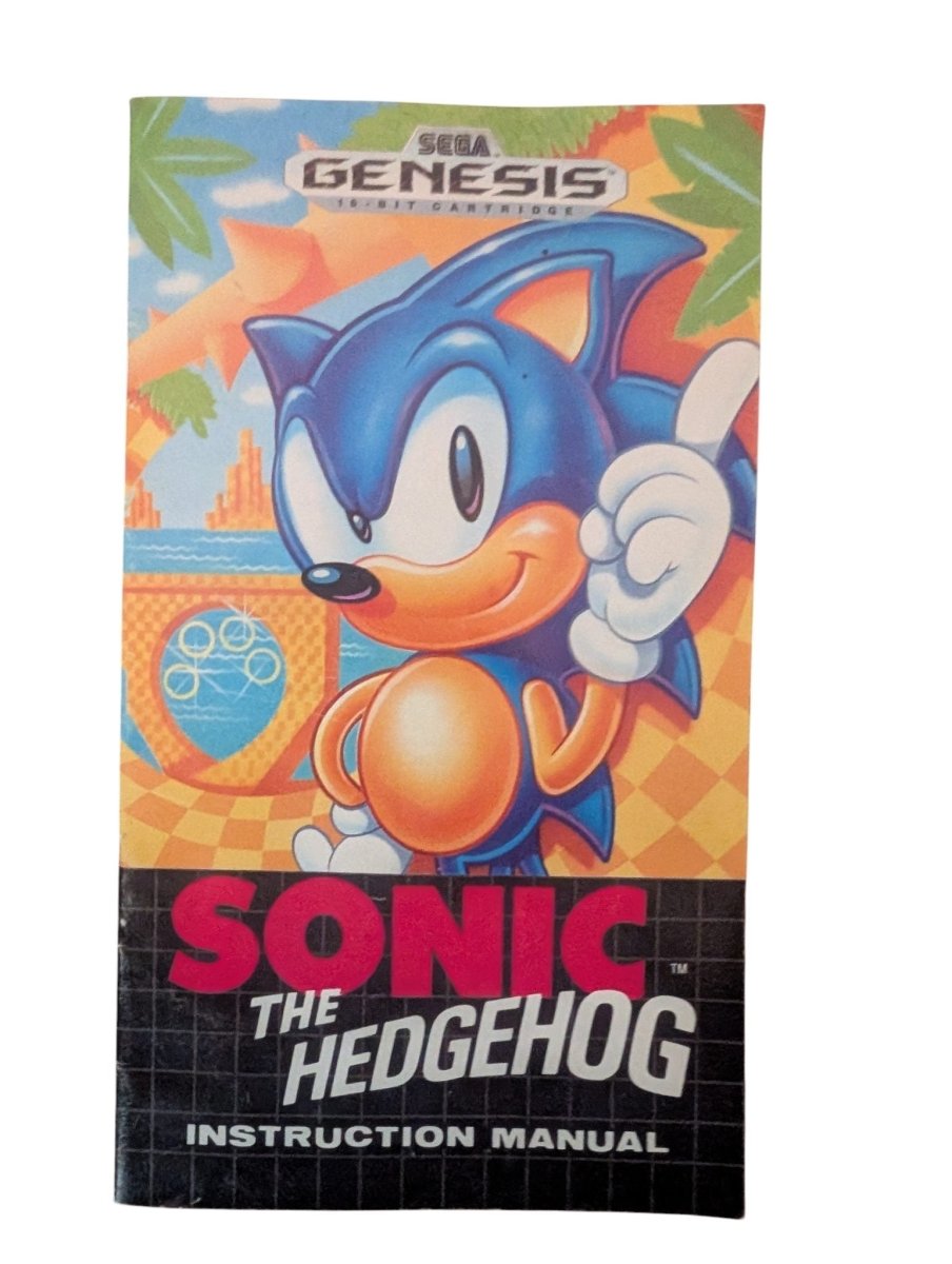 Sonic the Hedgehog Manual - SEGA Genesis - (1991) - Video Games - ThrowbackBuys -Slaqr Retro Gaming & Collectibles