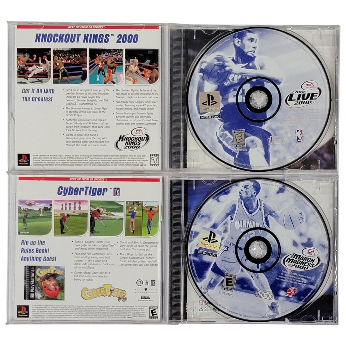 Sony Playstation Games - NBA Live 98, NBA Live 2000, & March Madness 2000 - Video Games - ThrowbackBuys - A N E 1 Stop Shop