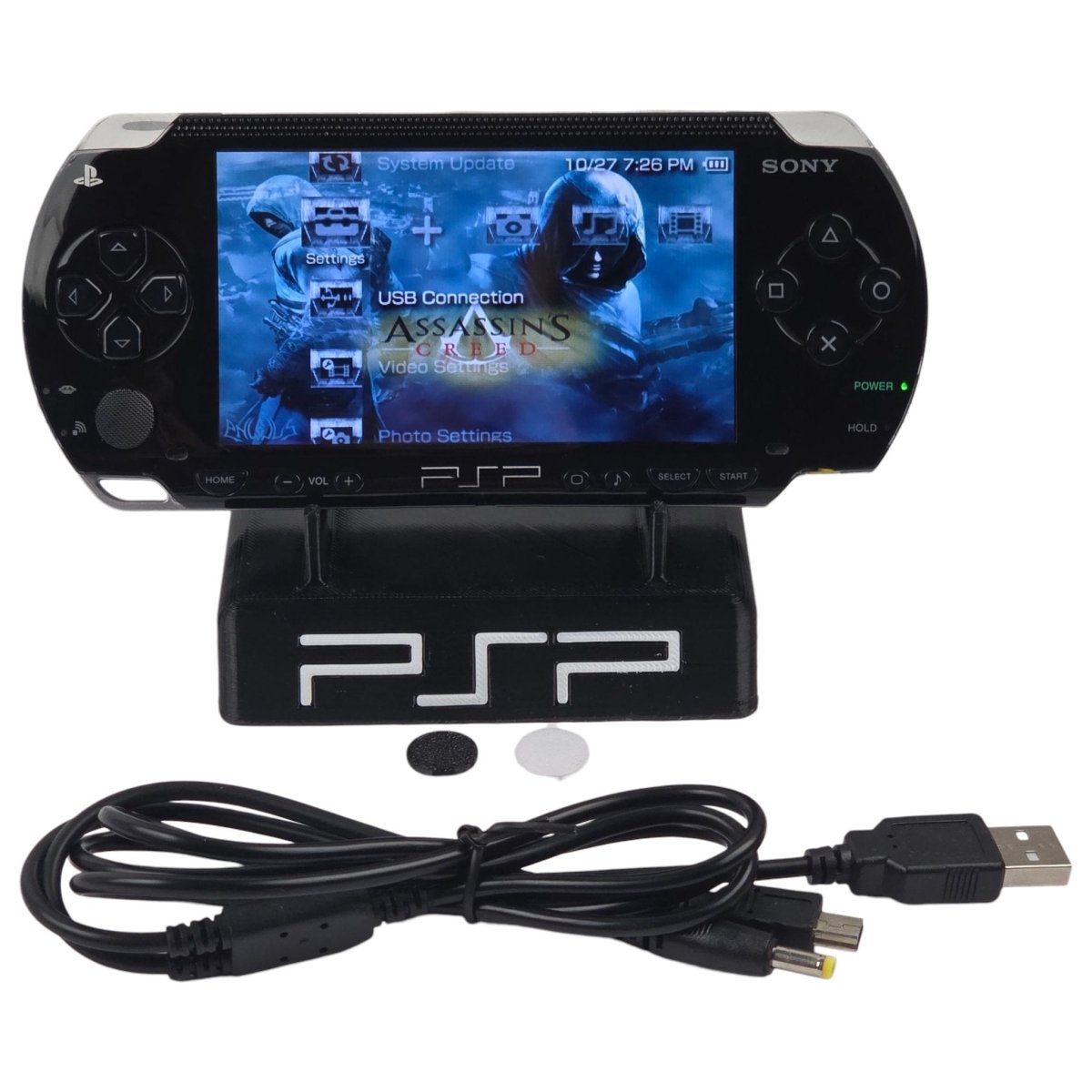 Sony PSP PlayStation Portable 1001 w 64gb Memory Card and Stand - READ*** - Handheld Consoles - ThrowbackBuys - A N E 1 Stop Shop