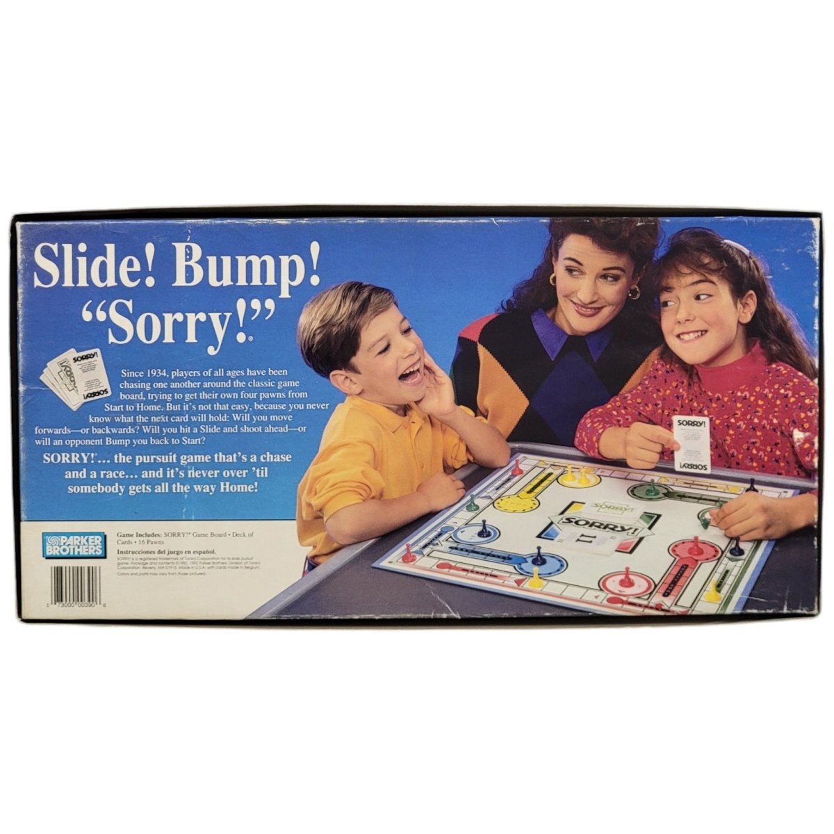 Sorry Parker Brothers Slide Pursuit Game No. 00390 - 1992 COMPLETE** - Board Games - ThrowbackBuys - A N E 1 Stop Shop
