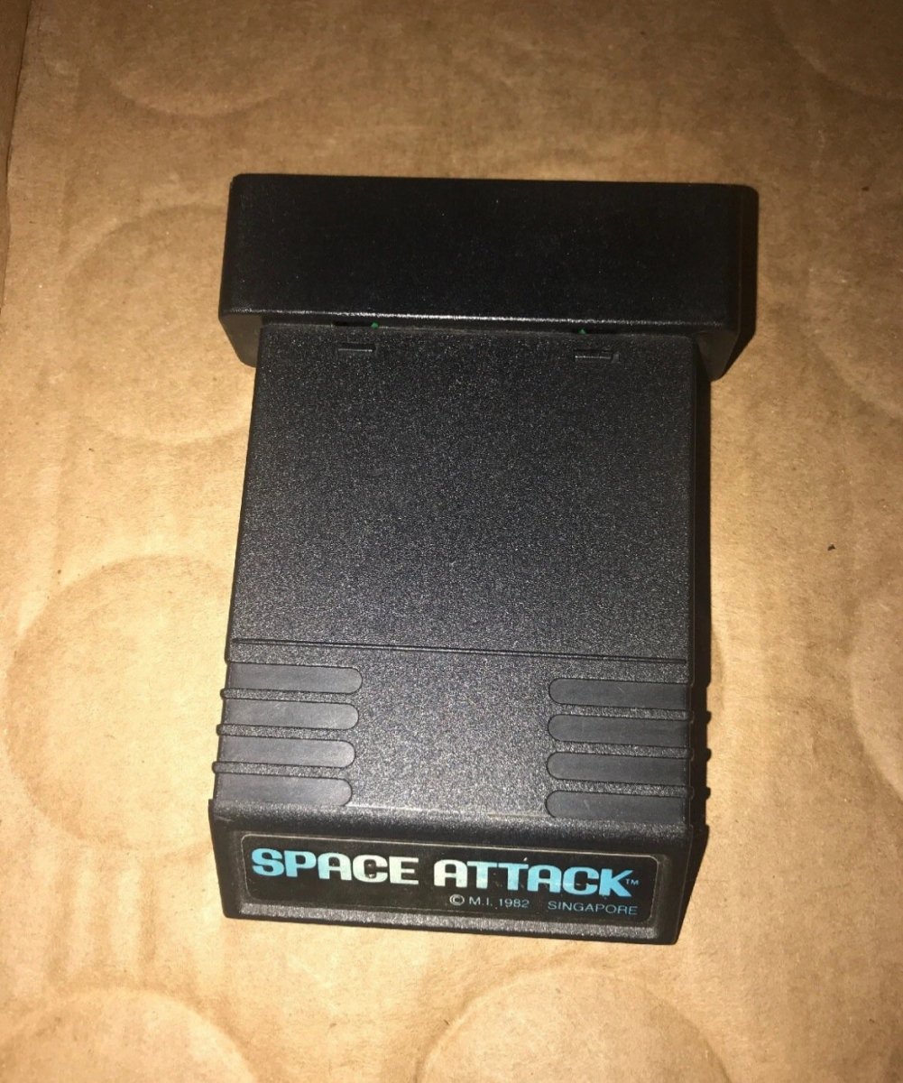 SPACE ATTACK Atari 2600 Used Game Cartridge Black Label M Network - Video Games - ThrowbackBuys - Raybar121