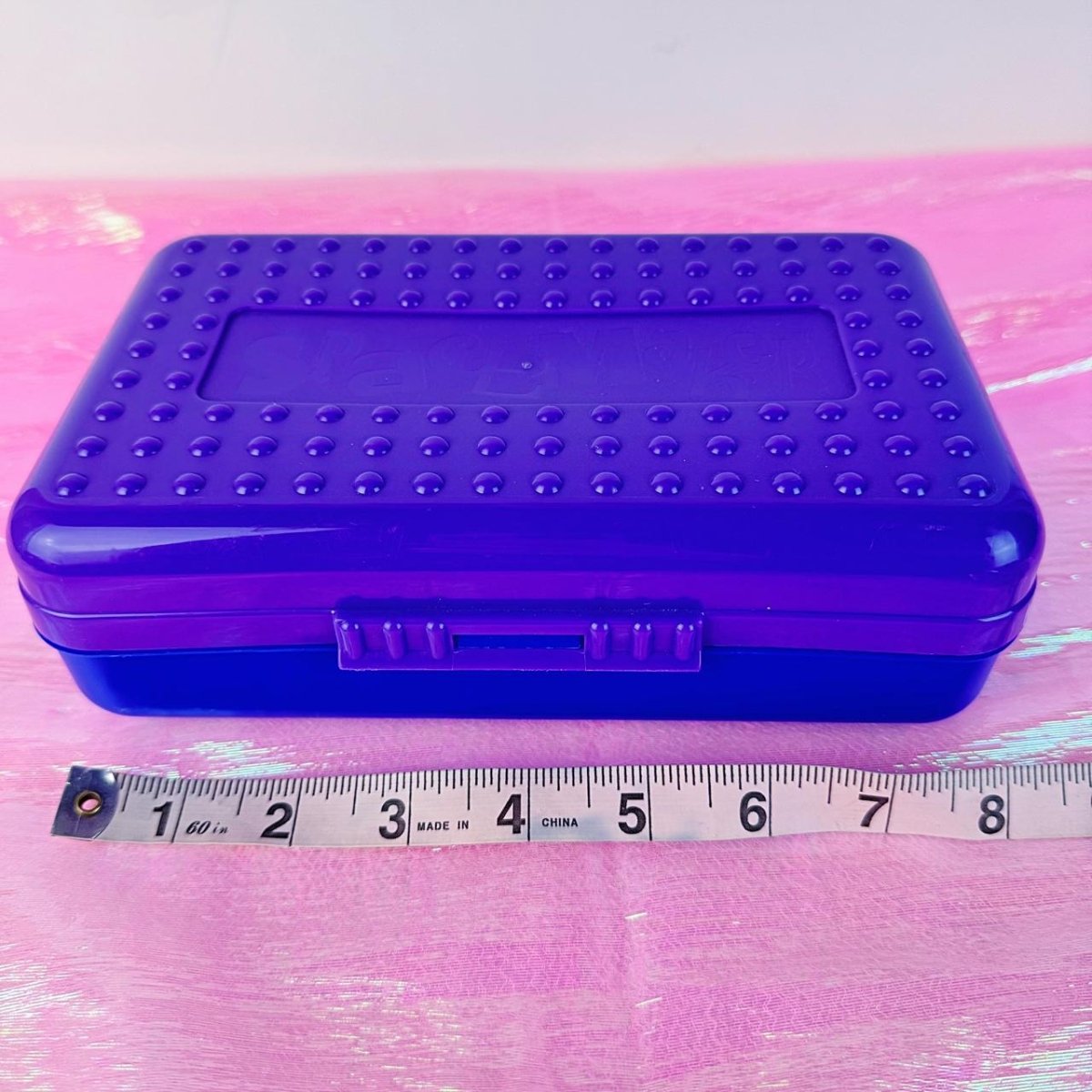Spacemaker Pencil Box - 90s Plastic Organizer - Paper Goods - ThrowbackBuys - Starbunnyvintage