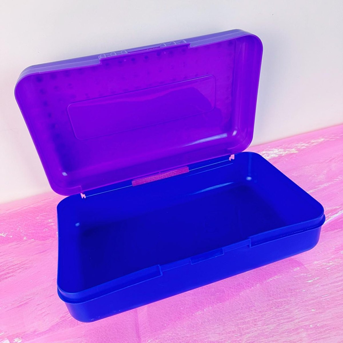 Spacemaker Pencil Box - 90s Plastic Organizer - Paper Goods - ThrowbackBuys - Starbunnyvintage