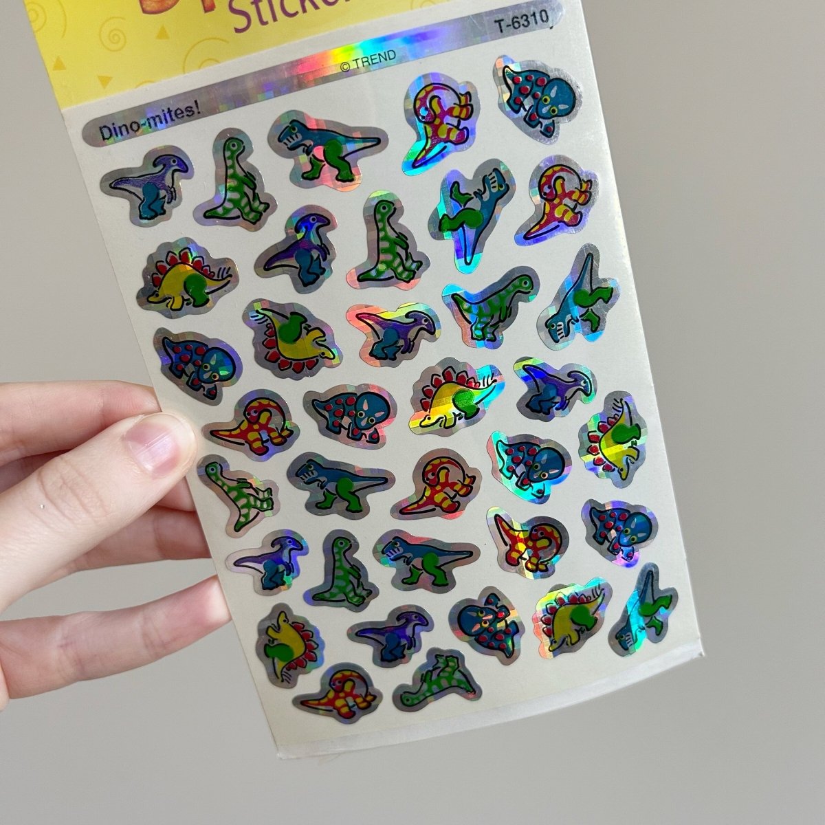 Sparkle Stickers Dinosaurs Dino - mites! 1998 - Stickers - ThrowbackBuys - NostalgicEpisodes