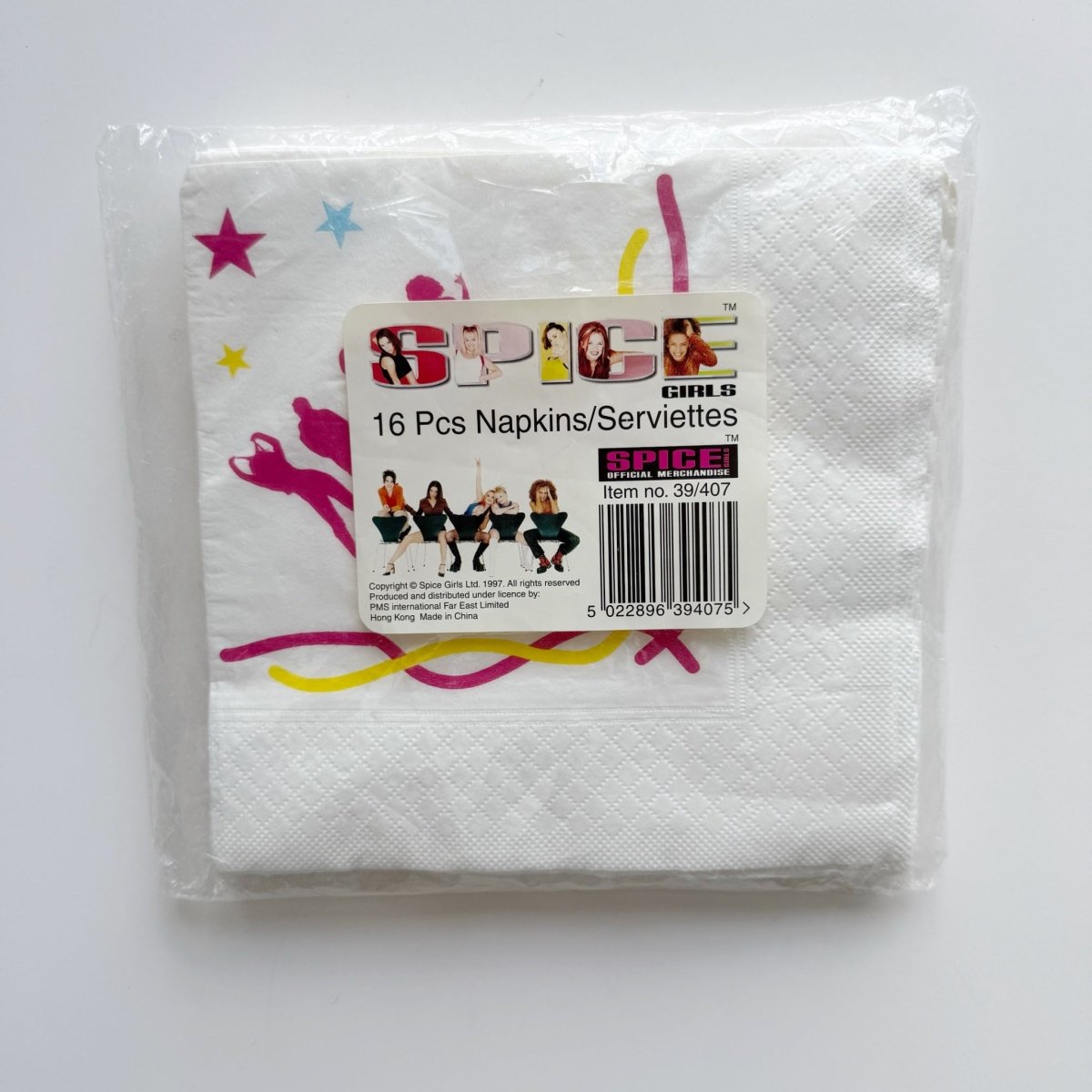 Spice Girls Party Napkins 1997 Posh Sporty Baby Ginger Sporty Birthday - Party Favors - ThrowbackBuys - Nostalgicepisodes