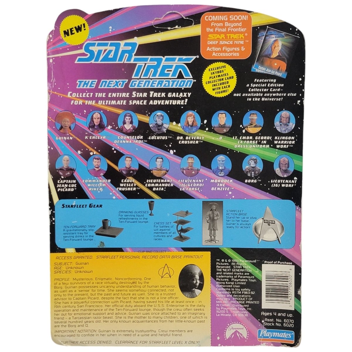 Star Trek The Next Generation Guinan Figure Playmates 1993 - Action Figures & Collectibles - ThrowbackBuys - A N E 1 Stop Shop