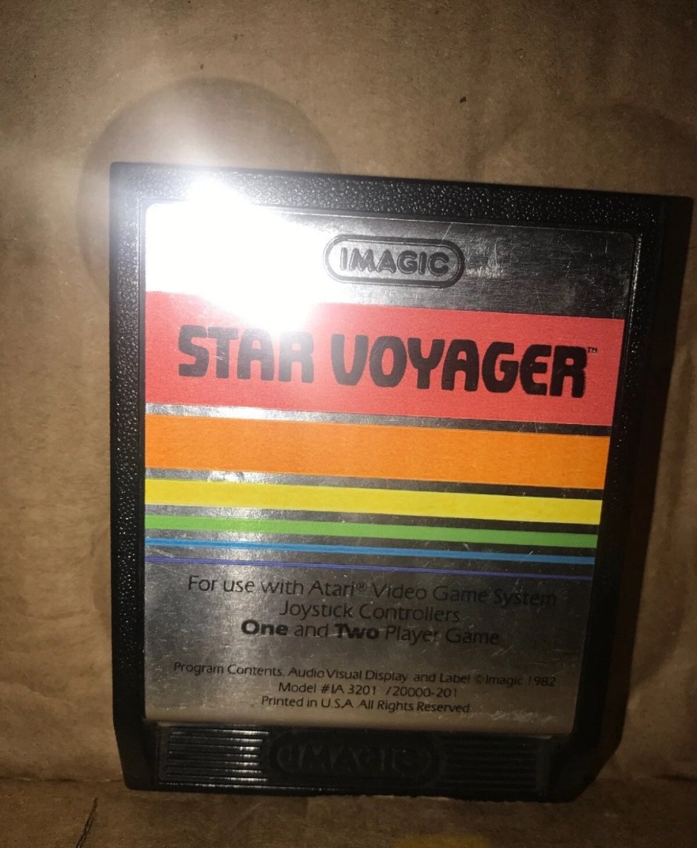 Star Voyager (Atari 2600 Game) Text Label - Video Games - ThrowbackBuys - Raybar121