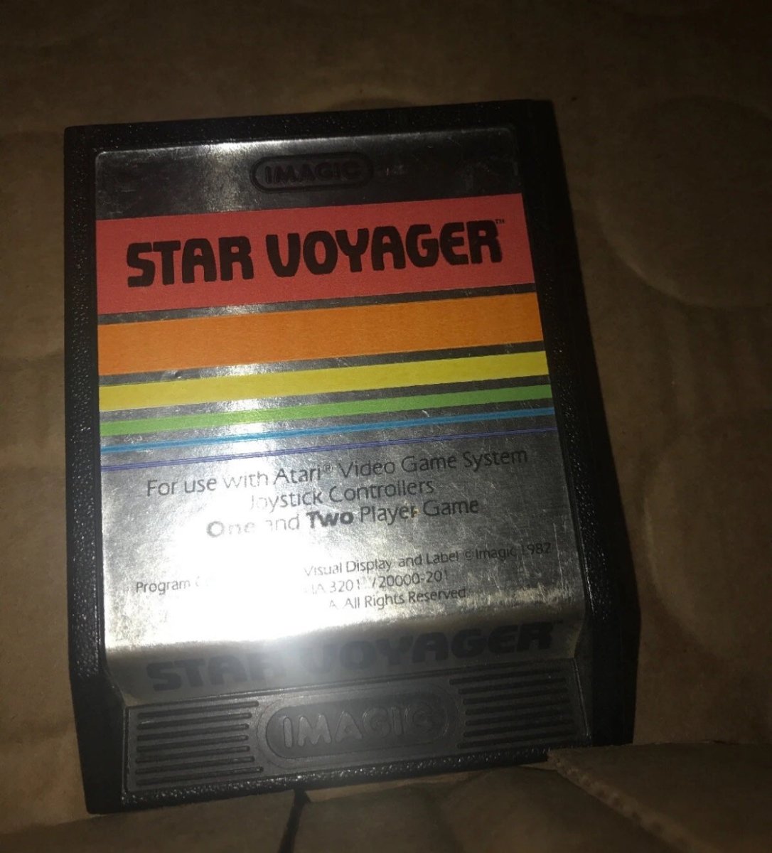 Star Voyager (Atari 2600 Game) Text Label - Video Games - ThrowbackBuys - Raybar121