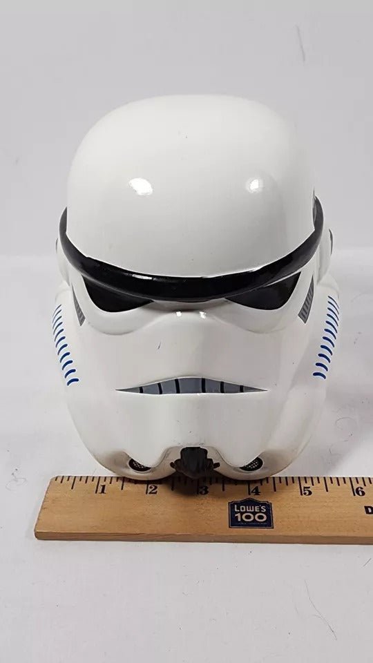 Star Wars Lucas Film Storm Trooper Head Ceramic Piggy Bank Coin Jar 7" White - Collectible Toys - ThrowbackBuys - ResellerDoor