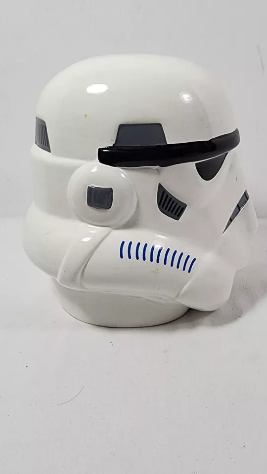 Star Wars Lucas Film Storm Trooper Head Ceramic Piggy Bank Coin Jar 7" White - Collectible Toys - ThrowbackBuys - ResellerDoor