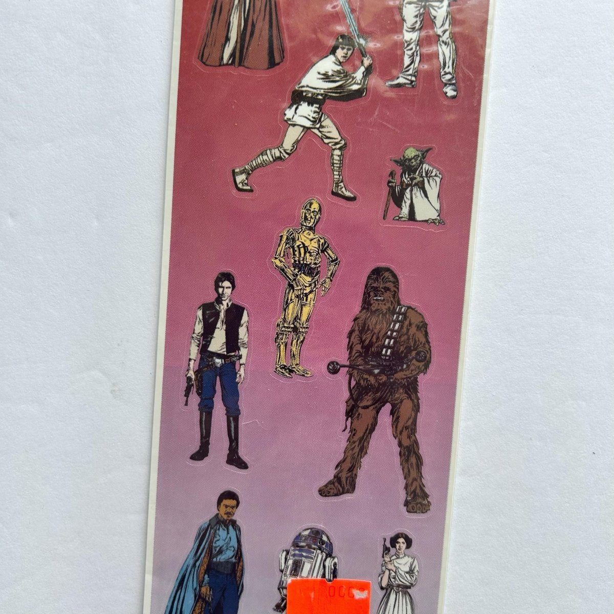 Star Wars Sticker Sheet 1997 Merlin Yoda Chewbaca Luke Skywalker - Stickers - ThrowbackBuys - NostalgicEpisodes