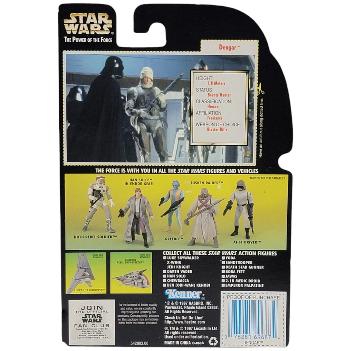 Star Wars The Power of the Force Dengar with Blaster Rifle Figure Kenner 1997 - Action Figures & Collectibles - ThrowbackBuys - A N E 1 Stop Shop