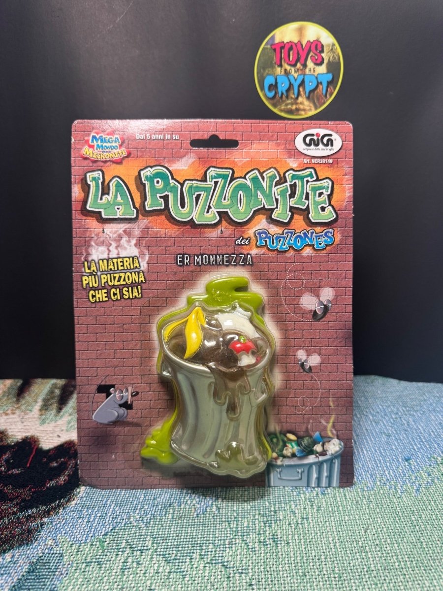 Stink Blaster Trash Can Italian Version - Action Figures - Carded - ThrowbackBuys -toys from the crypt