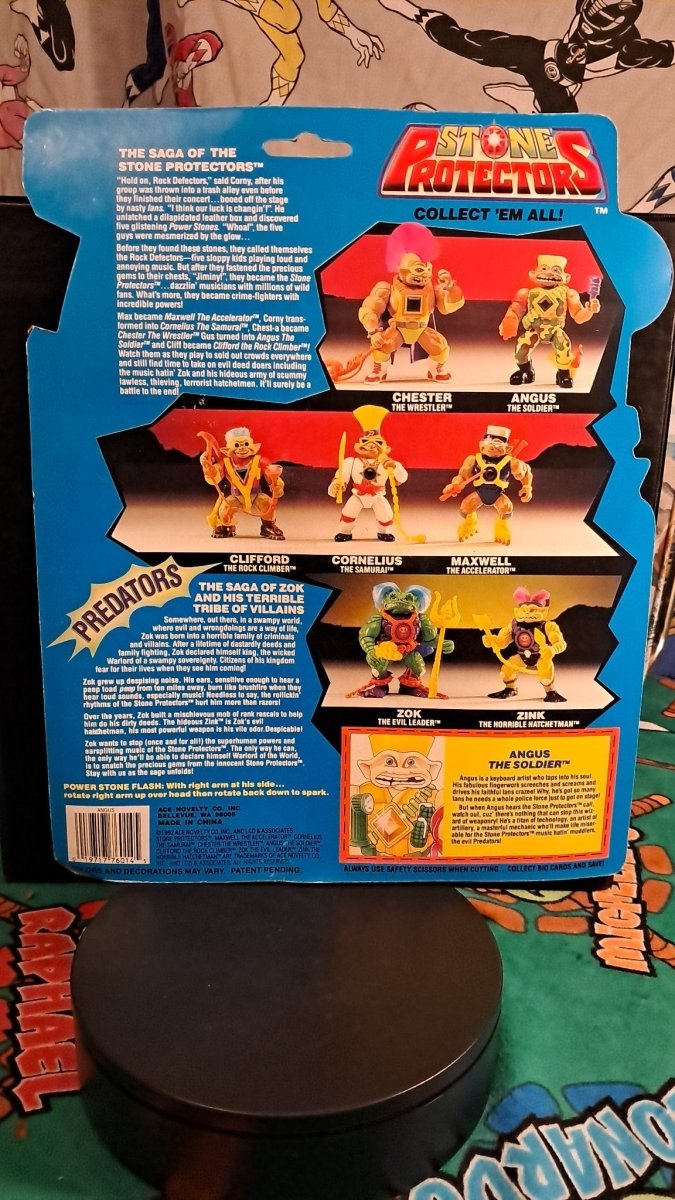Stone Protectors "Angus The Soldier" 1992 Ace Novelty - Action Figures & Collectibles - ThrowbackBuys - Retrotoyz&gamez87