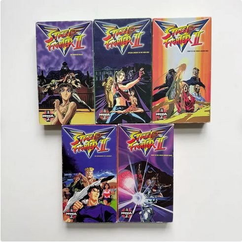 Street Fighter 2 V VHS Manga Lot - VHS - ThrowbackBuys -NostalgicEpisodes