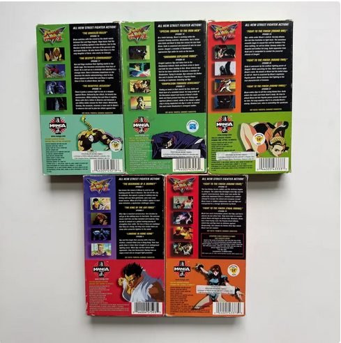 Street Fighter 2 V VHS Manga Lot - VHS - ThrowbackBuys -NostalgicEpisodes