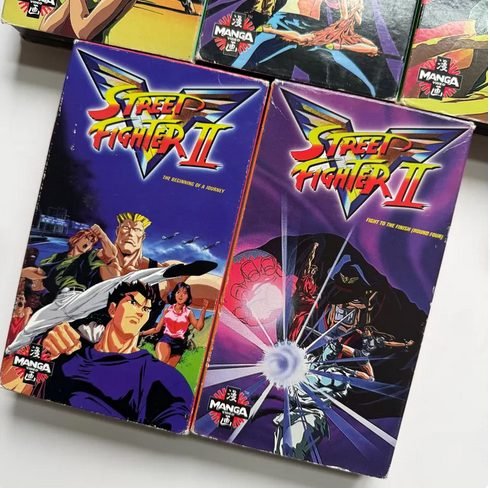 Street Fighter 2 V VHS Manga Lot - VHS - ThrowbackBuys -NostalgicEpisodes