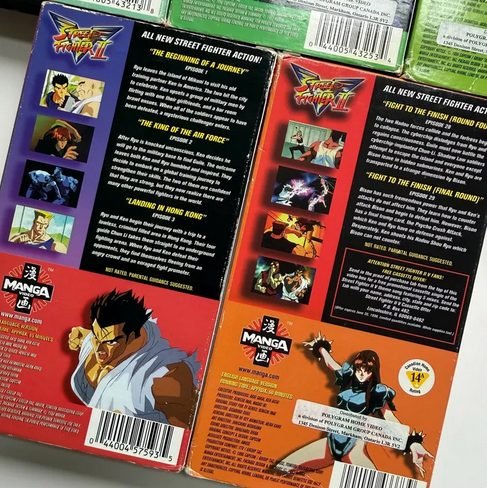 Street Fighter 2 V VHS Manga Lot - VHS - ThrowbackBuys -NostalgicEpisodes